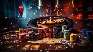 Layar taruhan dan hasil Roulette Kontrol taruhan dan layar hasil di meja roulette